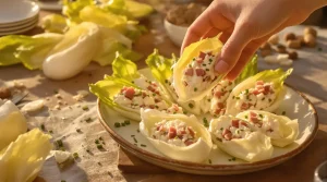 Petites barquettes d’endive au jambon : mon apéritif express, gourmand et prêt en quelques minutes