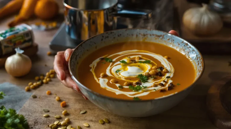 Velouté pois chiches-carottes au cumin : mon dîner healthy et complet pour les soirs de flemme