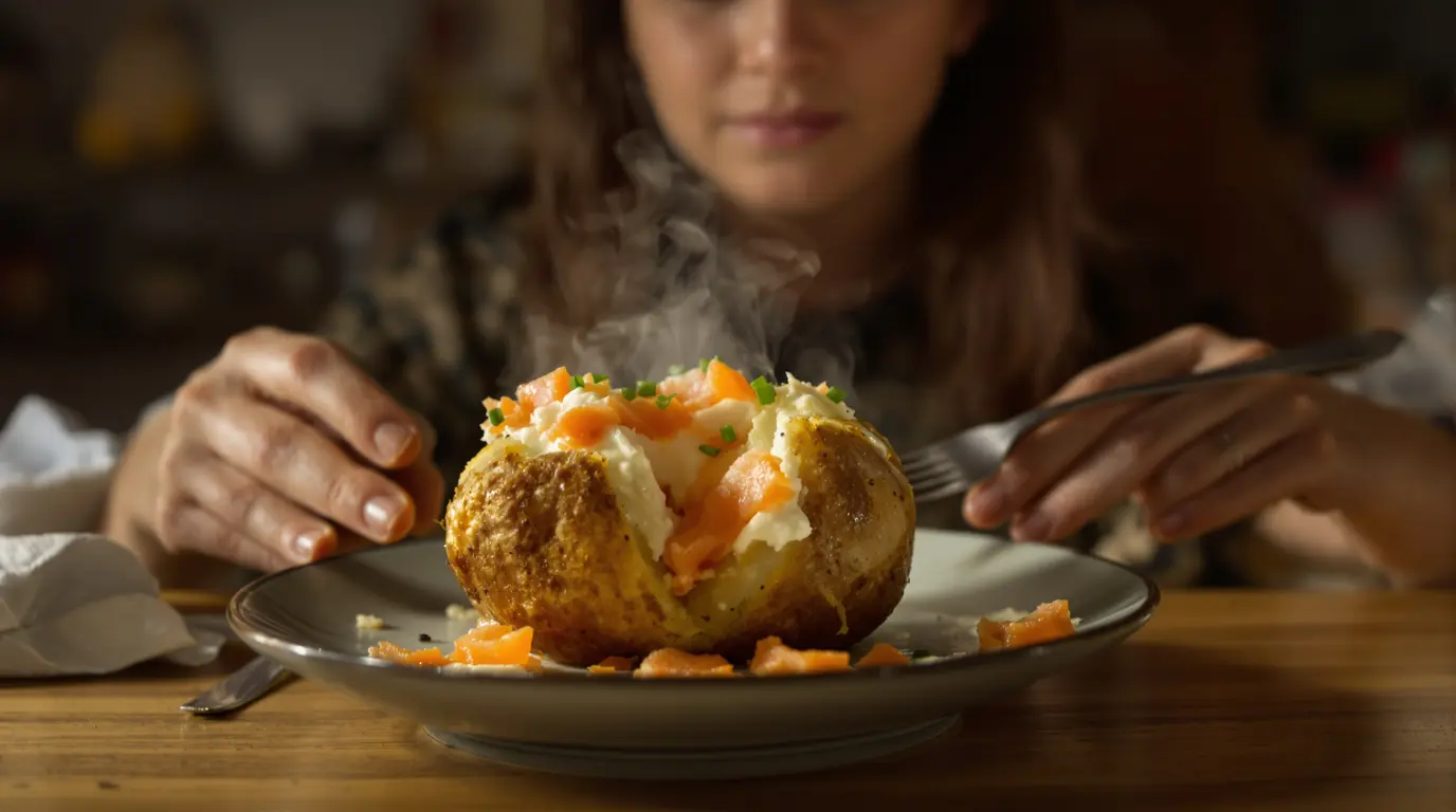 « C’est mon repas du soir express quand je n’ai ni le temps ni l’envie de cuisiner » : avec une pomme « C’est mon repas du soir express quand je n’ai ni le temps ni l’envie de cuisiner » : avec une pomme