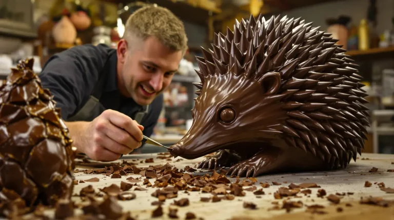 « Je ne viens pas travailler, c’est un jeu » : quand les sculpteurs subliment le chocolat en créations